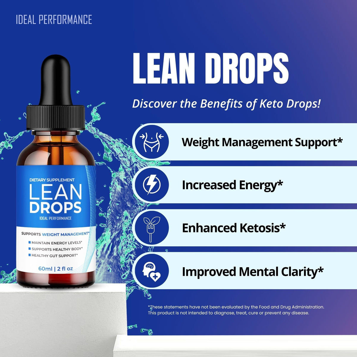 IDEAL PERFORMANCE Lean Drops 259g en utilisation quotidienne