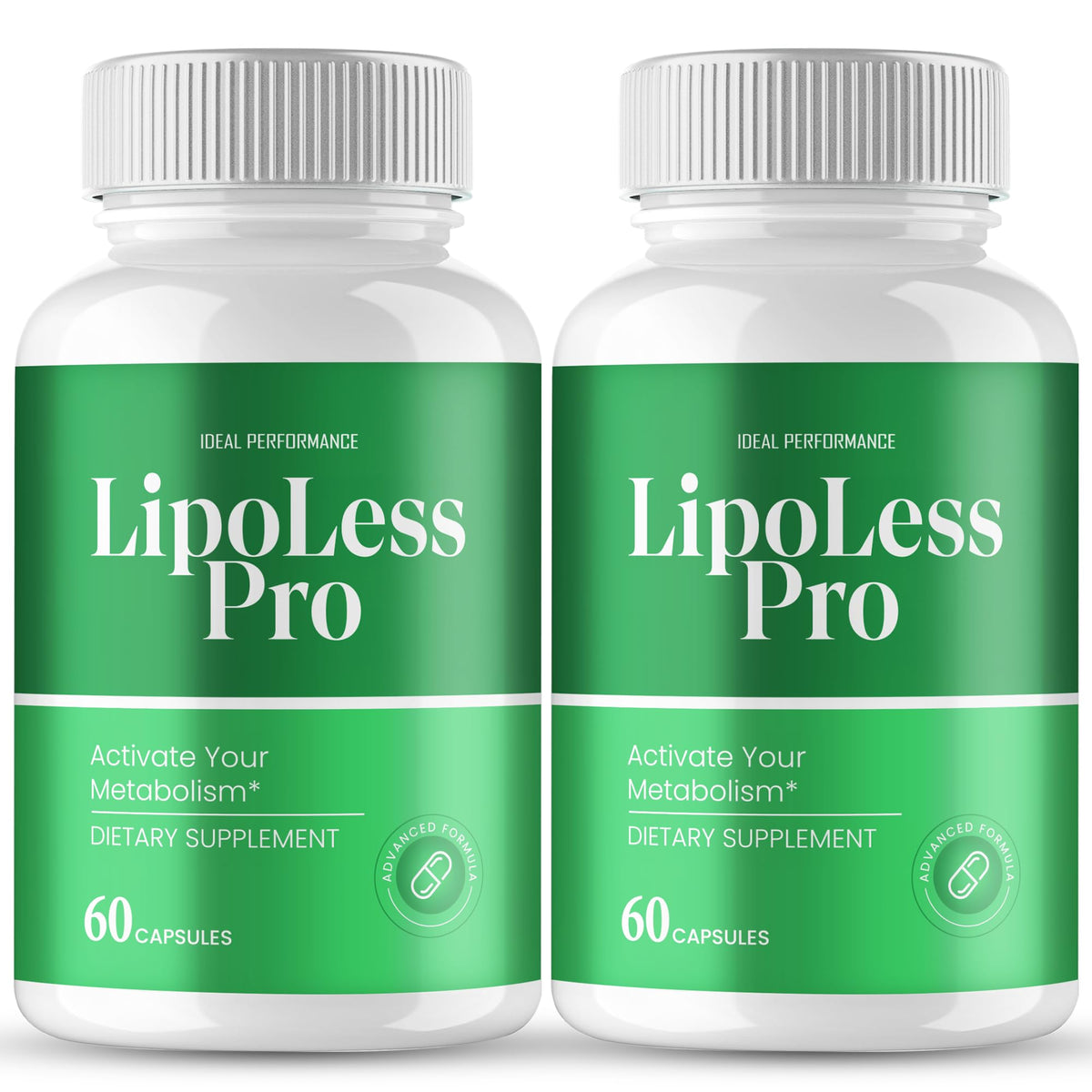 IDEAL PERFORMANCE Lipo Less Capsules devant le packaging