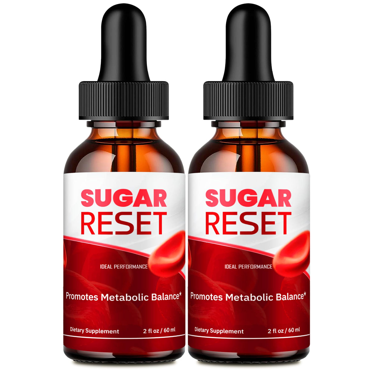 IDEAL PERFORMANCE Sugar Reset Drops 2 Pack avec gouttes
