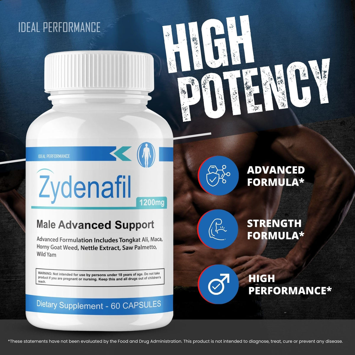 IDEAL PERFORMANCE Zydenafil capsules ouvertes