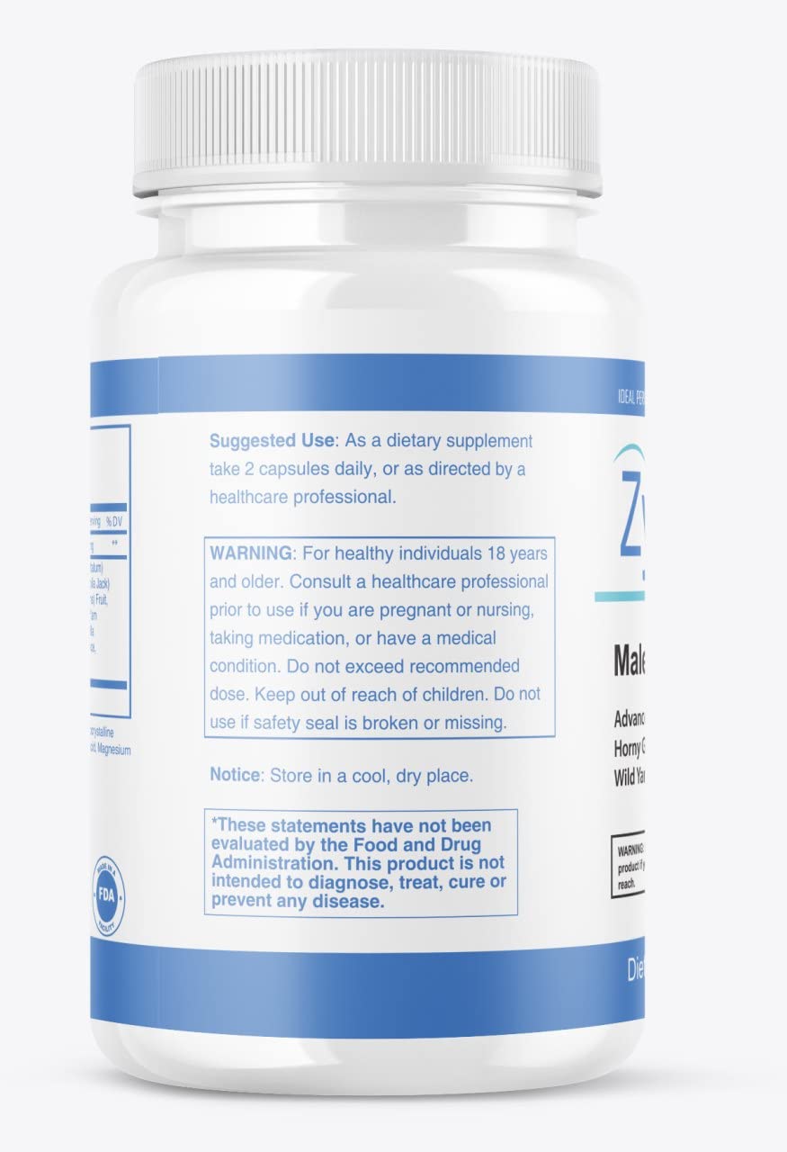 IDEAL PERFORMANCE Zydenafil capsules sur fond blanc