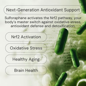 Idéal Wellness sulforaphane 10mg avec bouteille ouverte