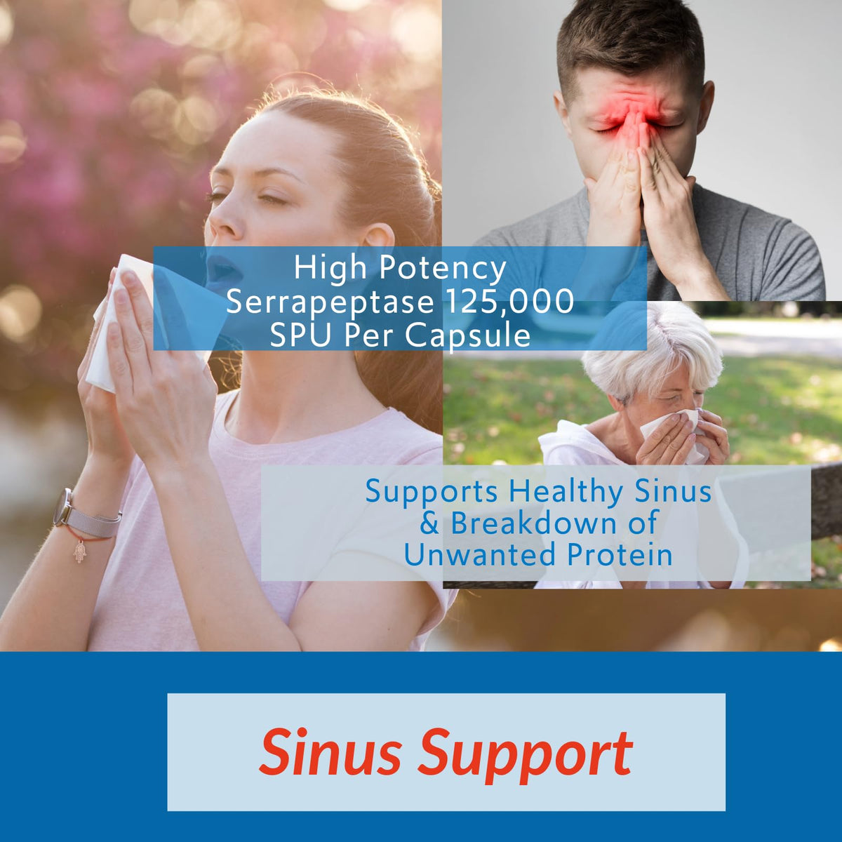 iEnzymes Serrapeptase 125,000 SPU avec un verre d'eau