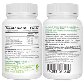 Igennus Complexe de Vitamine K 90 Capsules, packaging