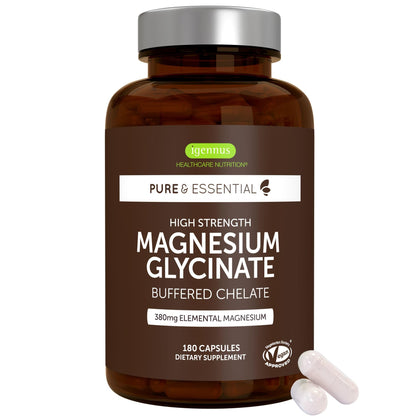 Igennus Magnésium Glycinate 380mg 180 capsules vue de face