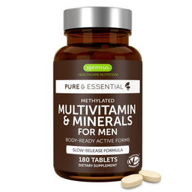 Igennus Multivitamine Methylé pour Hommes 180 Tablettes, vue avant