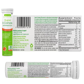 Igennus Super B-Complex avec fruits frais sur une table