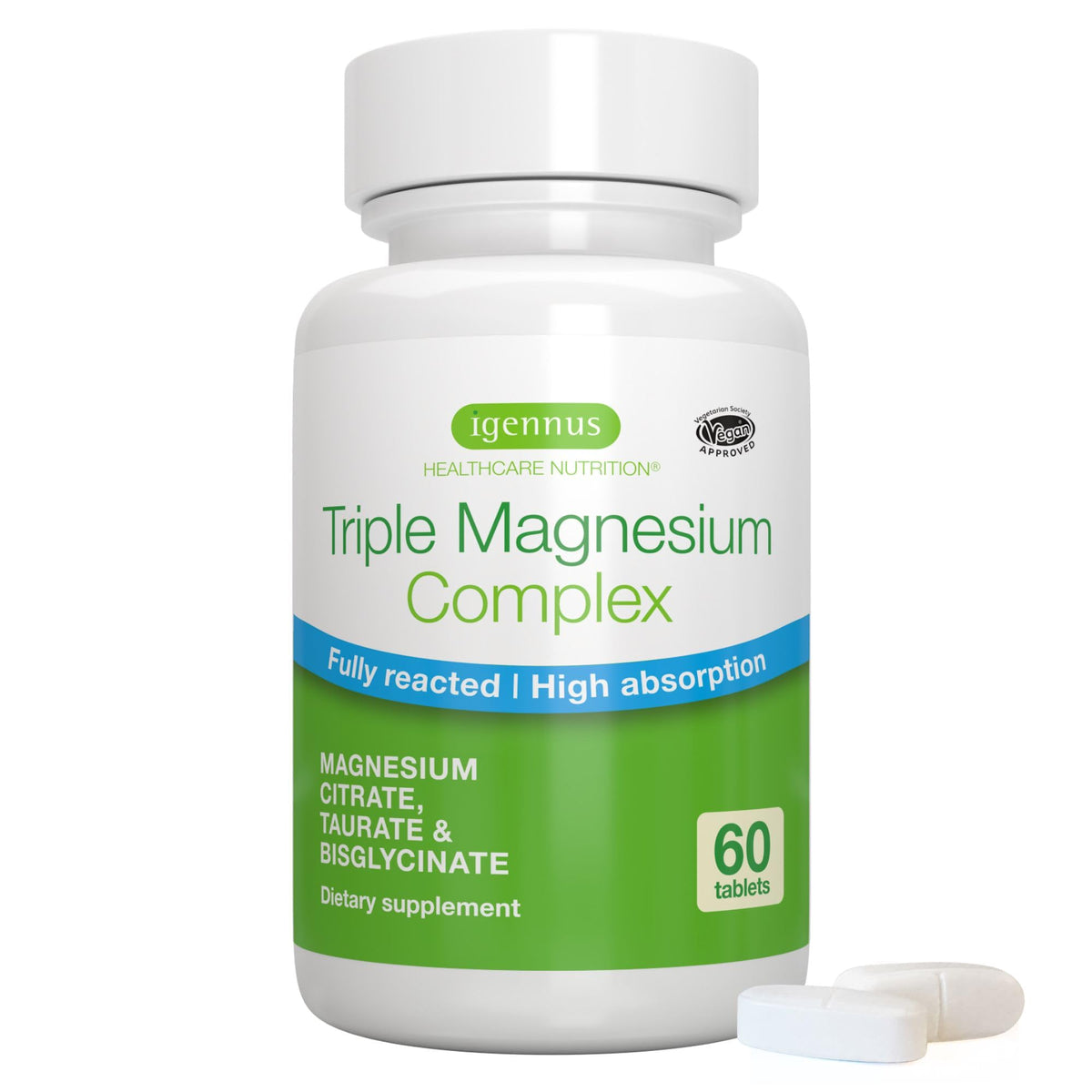 Igennus Triple Magnesium Complex 60 comprimés vue de face