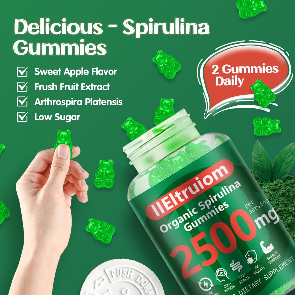 IIEltruiom Gummies Super Greens 2500mg en main