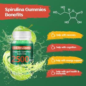 IIEltruiom Gummies Super Greens 2500mg étiquette nutritionnelle
