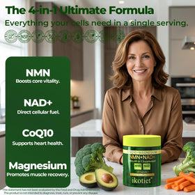 ikotiet Liposomal NAD+ capsules sur fond blanc