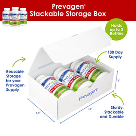 Illustration de la boîte de Prevagen avec des capsules