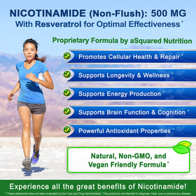 Illustration des bénéfices du Nicotinamide et Resvératrol