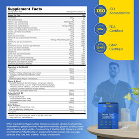 Illustration des bienfaits des Multivitamines Total Health Homme Universal U
