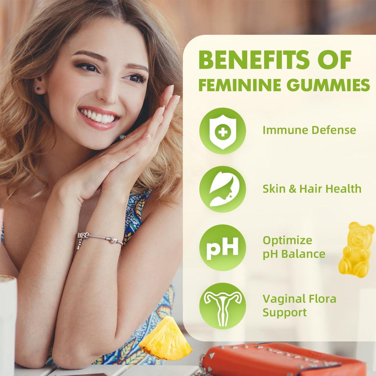 Image de l'emballage des gummies softbear équilibre féminin