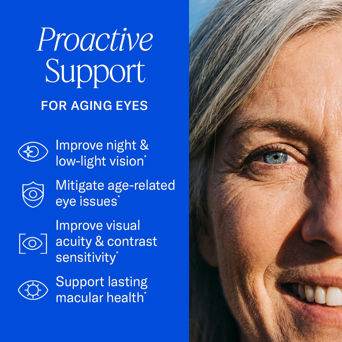 Image des gélules EyePromise Restore sur une table