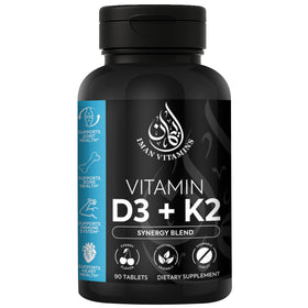 Iman Vitamins comprimés à mâcher D3 K2 Halal 2000 UI vue de face