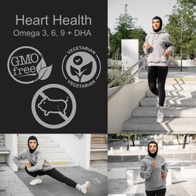 Iman Vitamins Gummies Halal Omega 3, ingrédients sur l'emballage