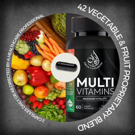 Iman Vitamins Multivitamines Halal Complètes 60 capsules arrière