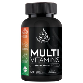 Iman Vitamins Multivitamines Halal Complètes 60 capsules vue de face