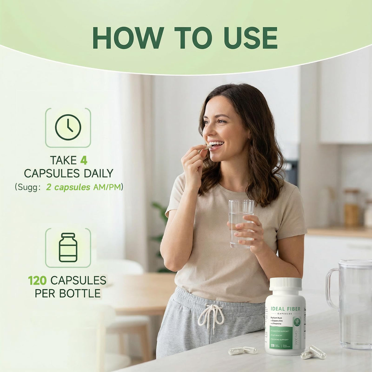 iMATCHME complément alimentaire en fibres 240 capsules ouvertes