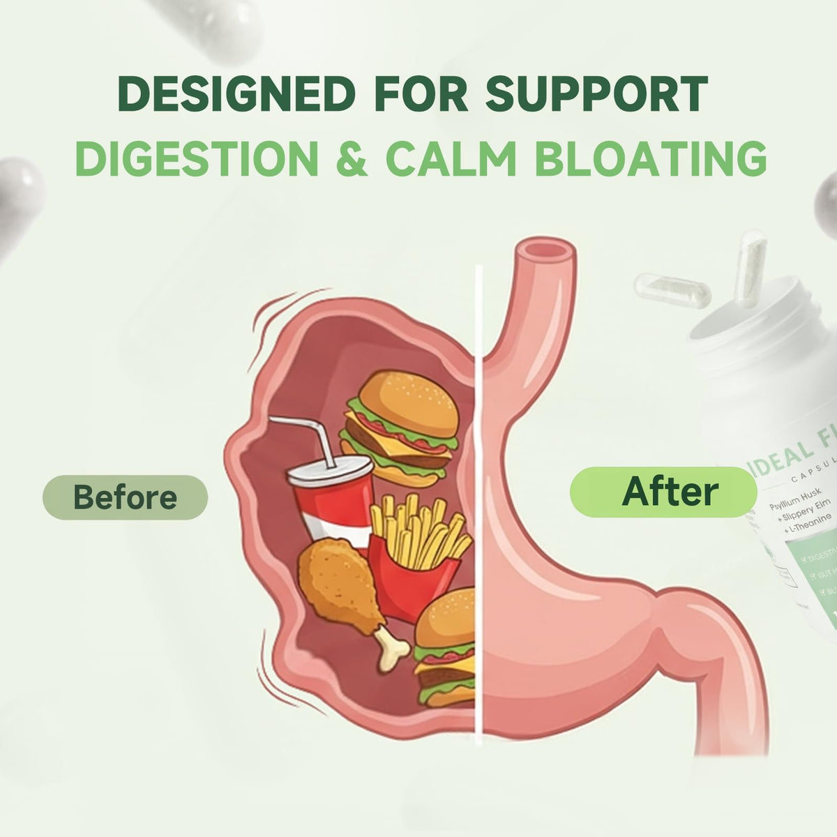 iMATCHME complément alimentaire en fibres 240 capsules sur fond blanc