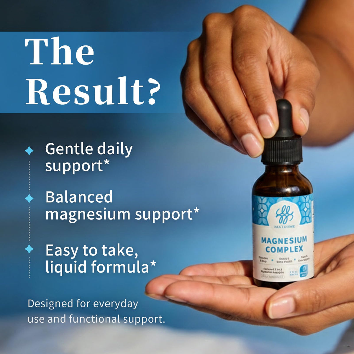 iMATCHME Complex de Magnésium Liquide 150g à côté d'autres suppléments