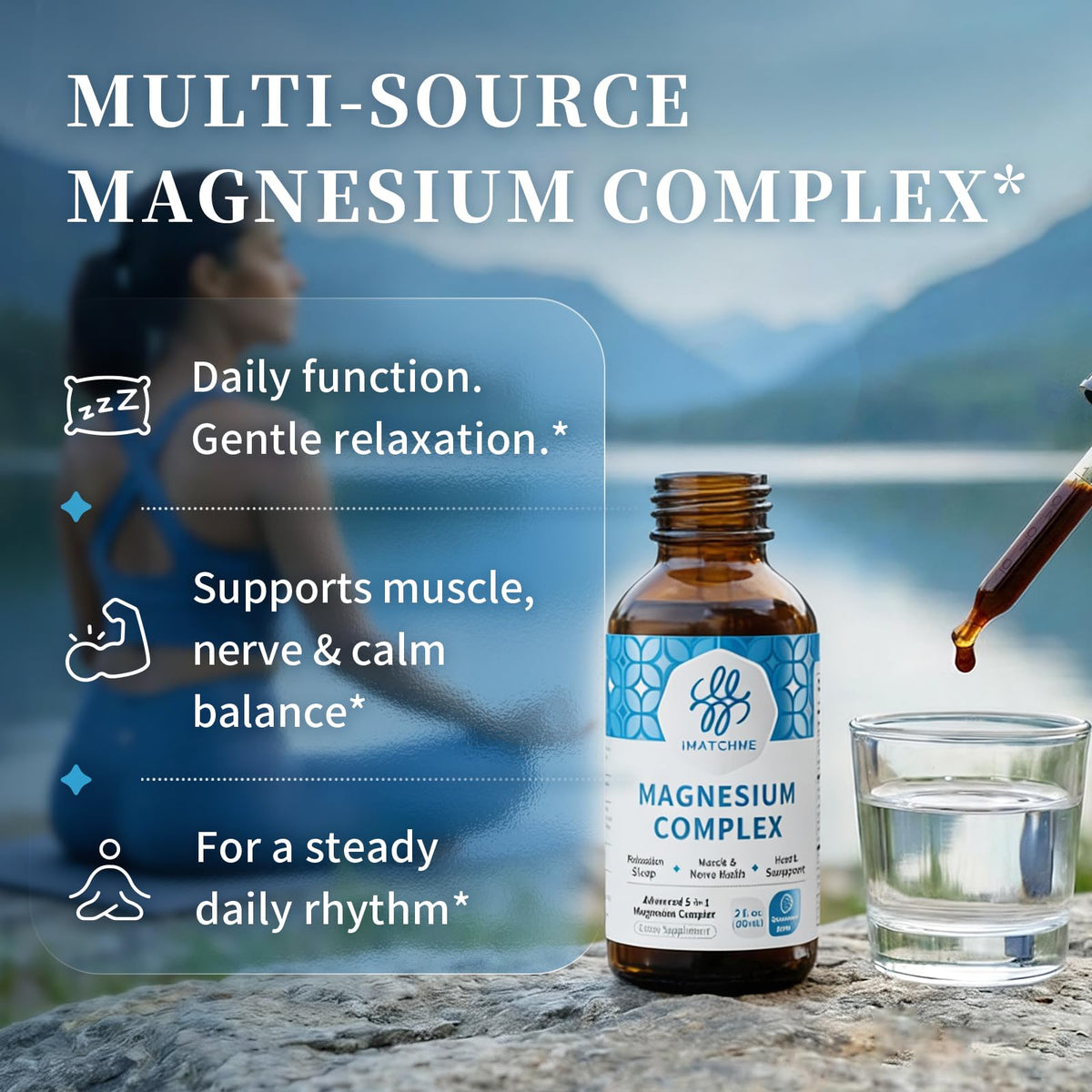 iMATCHME Complex de Magnésium Liquide 150g en usage