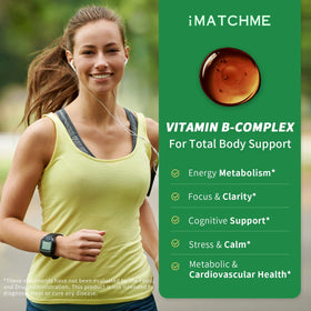 iMATCHME Complexe de Vitamines B Méthylées 5000 mcg B12 avec gouttes