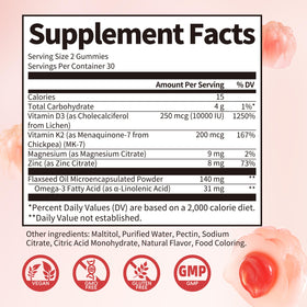 iMATCHME Gummies D3 K2 10 000 UI 200 mcg 120 pièces - utilisation quotidienne