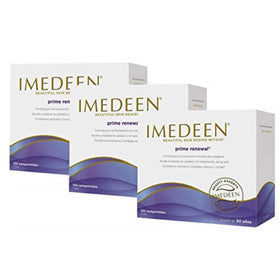 Imedeen Renewal comprimés avec vue rapprochée sur le produit