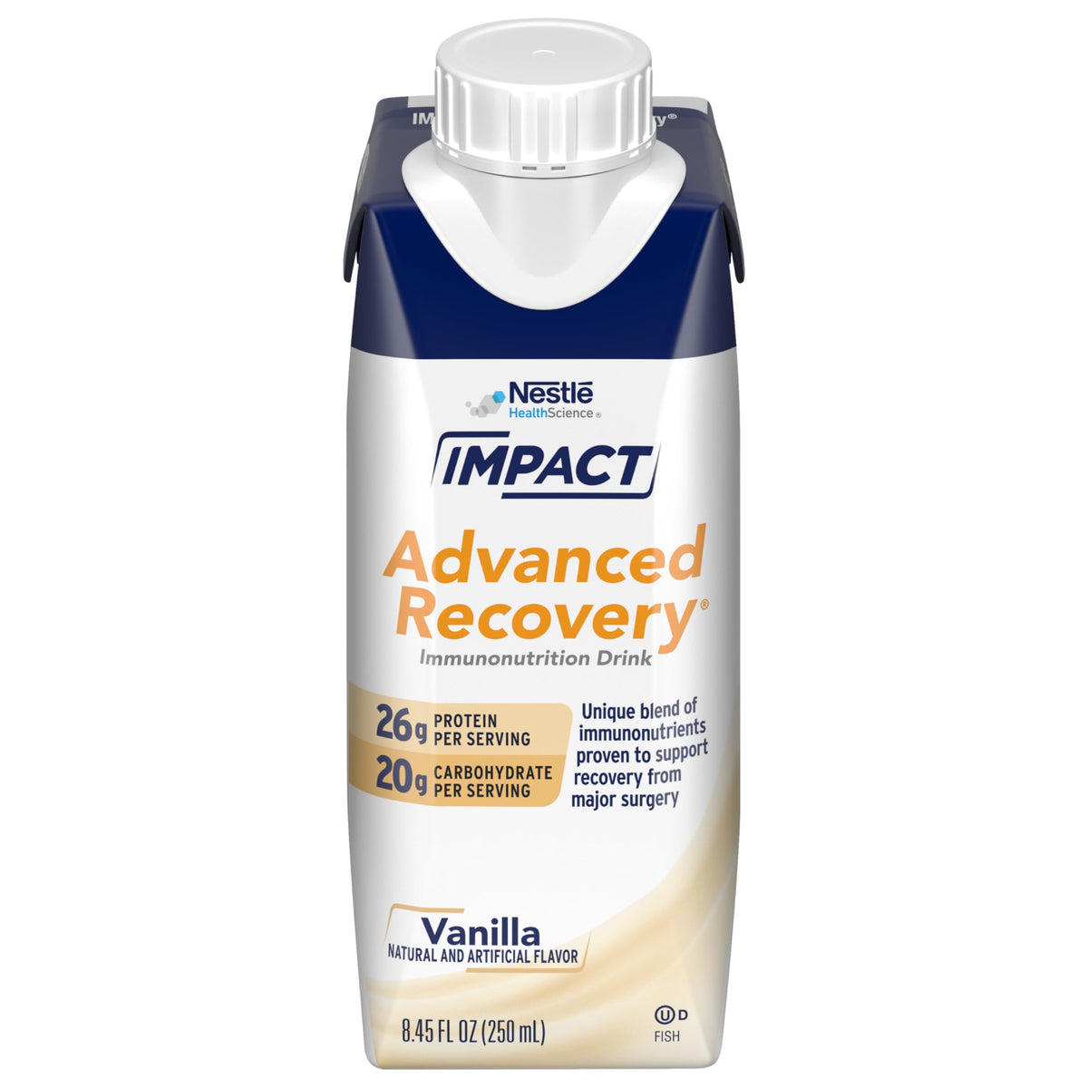 Impact Boisson Nutrionnelle de Récupération Avancée goût vanille - emballage