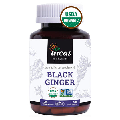 Incas Black Ginger 120 capsules vegan vue avant