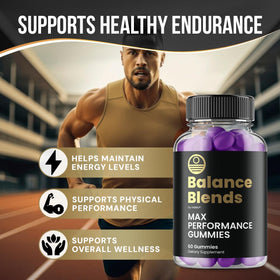 Indelo Balance Blends Gummies 60 Gummies côté avec ingrédients visibles