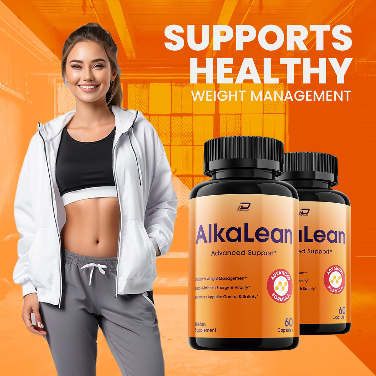 Indelo Capsules Alkalean dosage de 1000MG sur l'étiquette