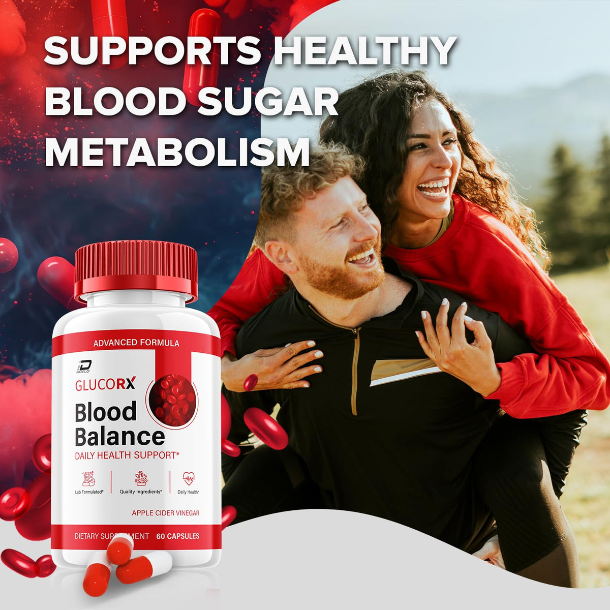 Indelo Glucorx Capsules 60 capsules avec d'autres compléments