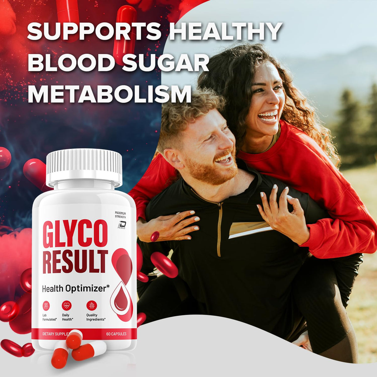 Indelo Glyco Result Capsules sur une table en bois