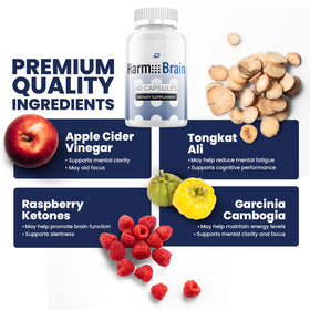 Indelo Harm Brain bouteilles sur fond blanc