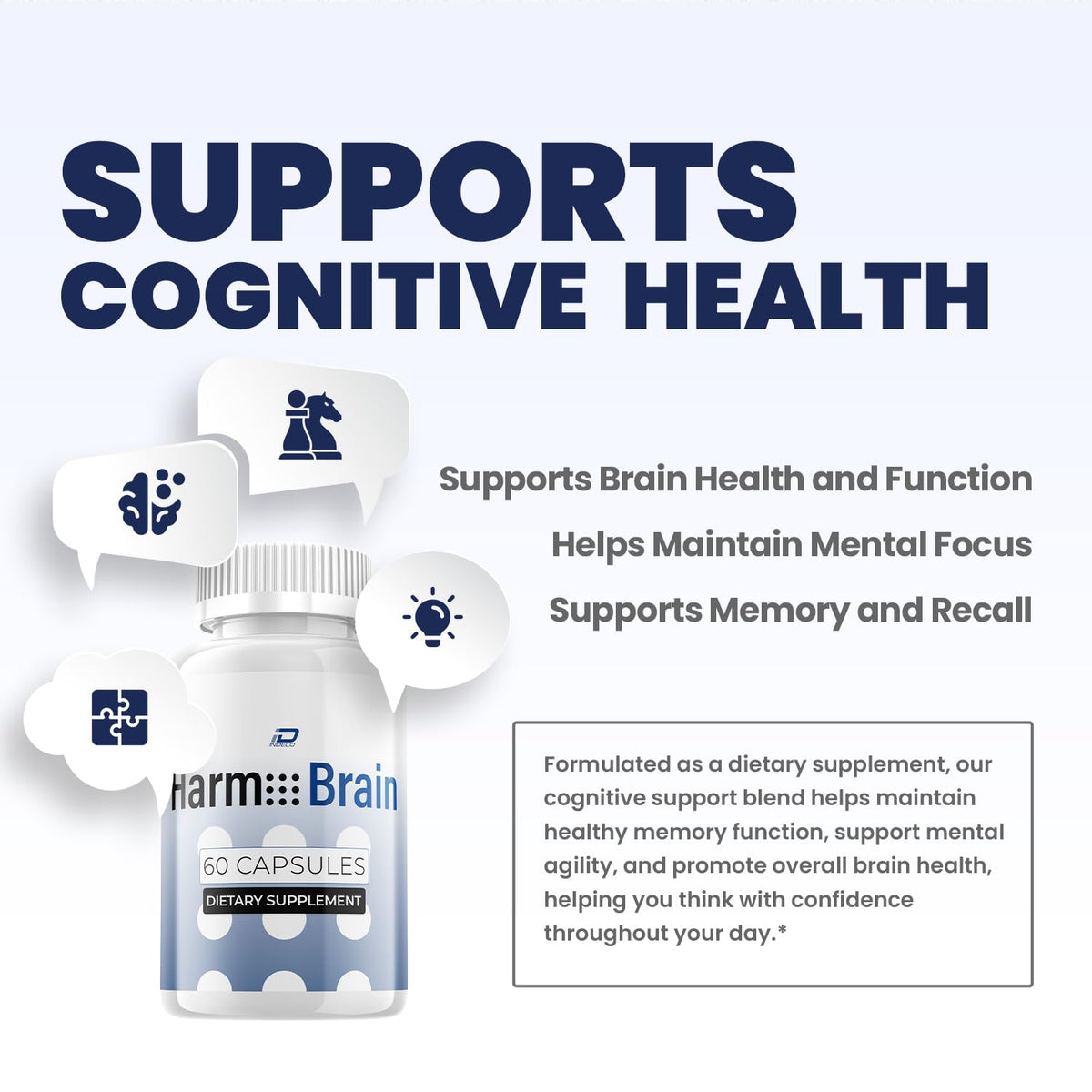 Indelo Harm Brain capsules ouvertes montrant la gélule