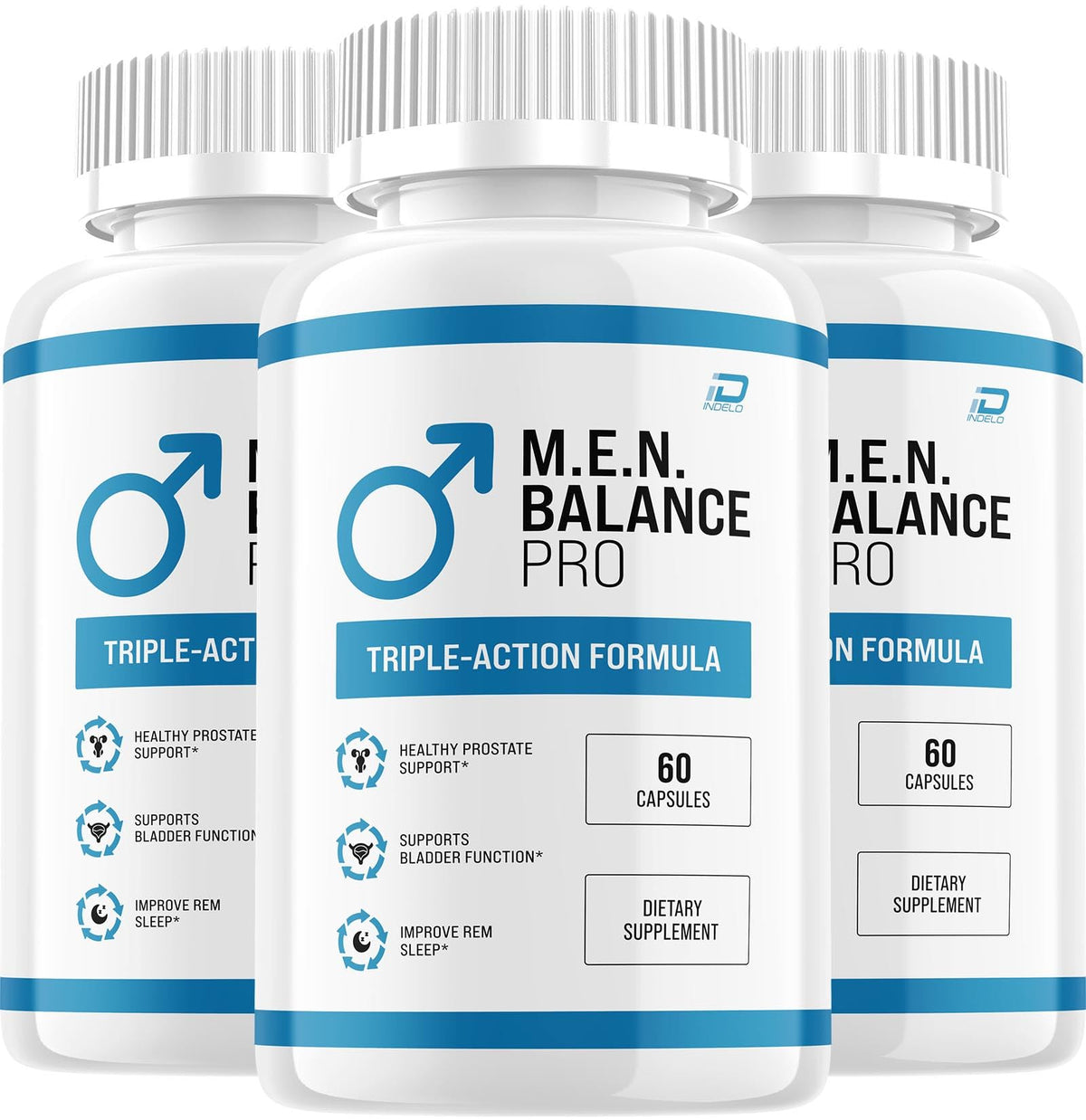 Indelo M.E.N Balance Pro 180 capsules, flacon avant