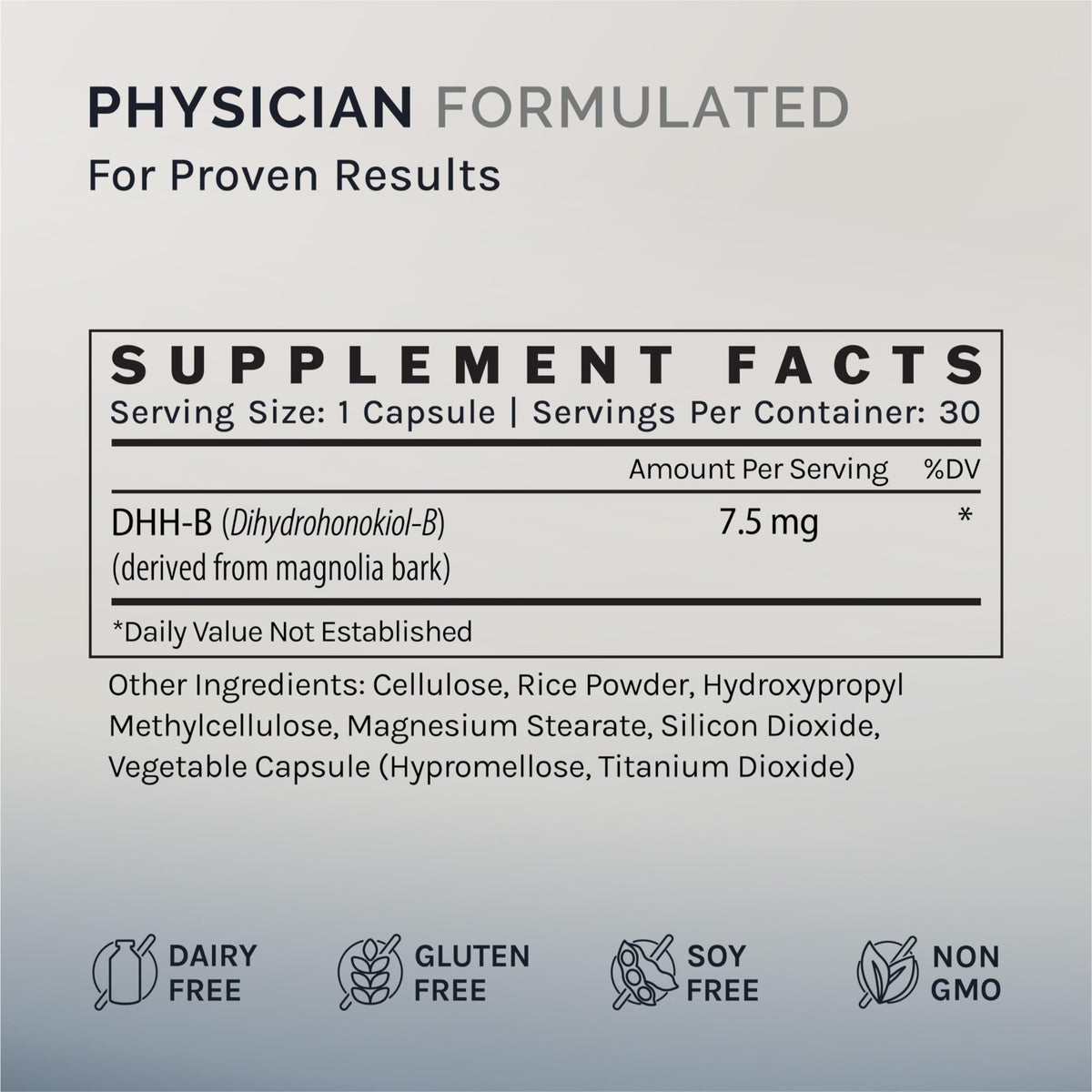 InfiniWell DHH-B capsules avec un verre d'eau