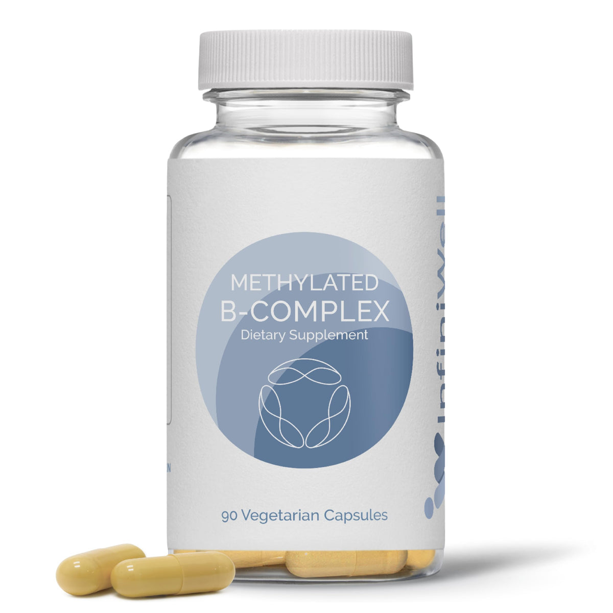InfiniWell Methylated B Complex 90 capsules vue de face