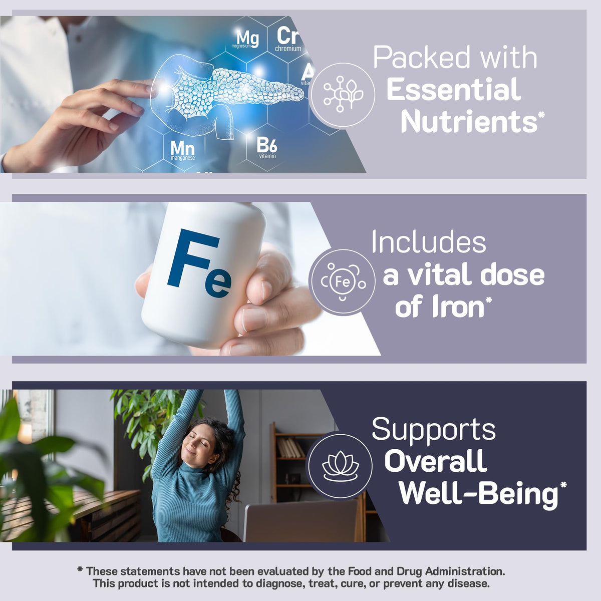 Informations nutritionnelles sur l'emballage des Gummies YUM-V'S