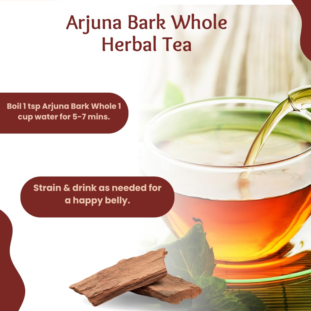 Infusion de thé avec Écorce d'Arjuna entière