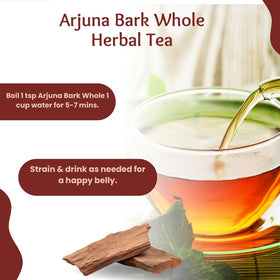 Infusion de thé avec Écorce d'Arjuna entière