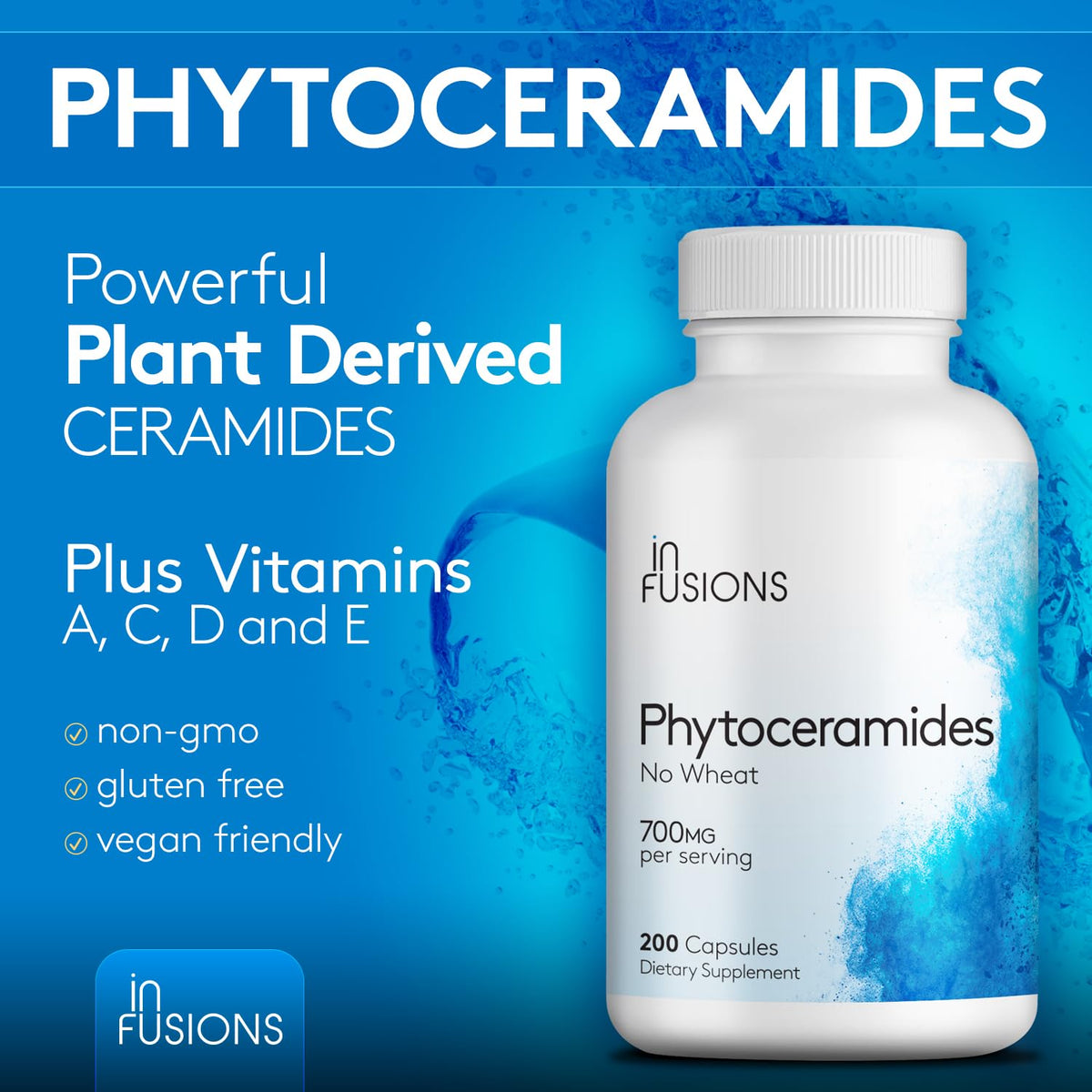 Infusions International Phytocéramides 200 capsules avec étiquette