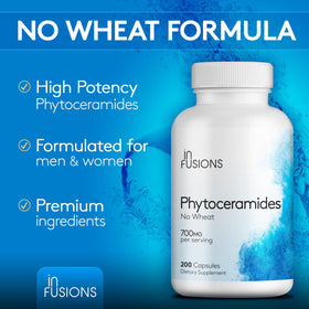 Infusions International Phytocéramides 200 capsules sur fond blanc