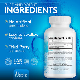 Infusions International SAM-e 1200mg avec des éléments naturels en arrière-plan