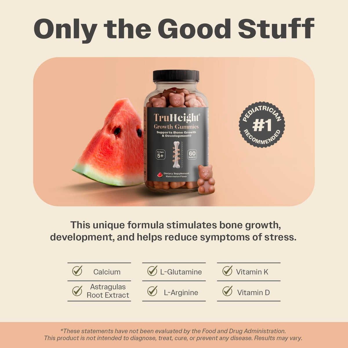 Ingredient principal Ashwagandha dans les Gummies TruHeight