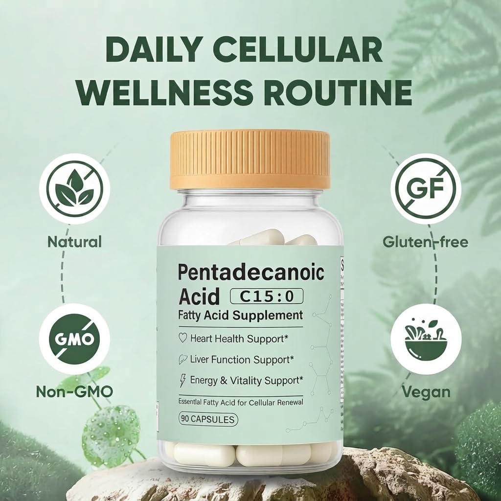 Ingrédients actifs dans les capsules d'acide pentadécanoïque pucges